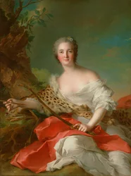Portret van Constance-Gabrielle-Magdeleine Bonnier de la Mosson als Diana